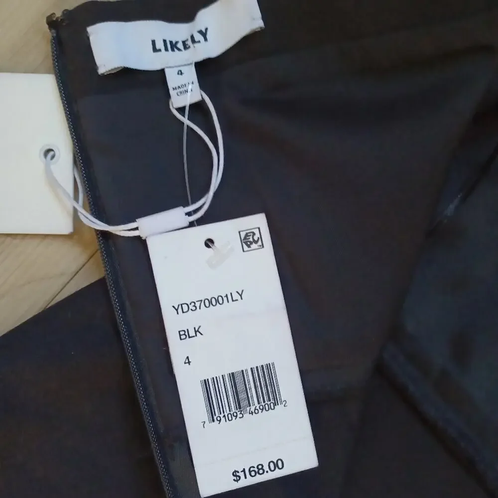 Likely Constance Mini Dress Black Size 4 NWT - Picture 9 of 10